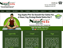 Tablet Screenshot of naturoveda.com